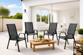 MY CASA סט 4 כסאות לגינה דגם טנריף