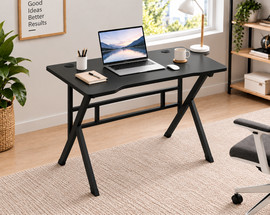 MY OFFICE שולחן עבודה איכותי דגם PRO48 רוחב 120 ס"מ צבע שחור