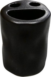 Fresco כוס עגולה למברשות שיניים- B11119B BLACK ריקועים