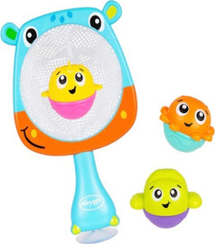 PlayGro רשת דייג ודמויות לאמבטיה - כחול