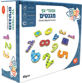 Palphot מגנטים מספרים מעץ