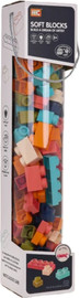 Soft Blocks קוביות רכות לבניה 100 יחידות - כחול
