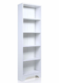 Tudo Design כוננית ספריה 5 תאים בגוון לבן שלג דגם לוזאן