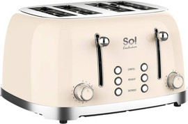 סול מצנם מפואר 4 פרוסות Sol SL-7405 קרם