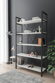 Twins design ספריה קלאסית ברוחב 90 ס"מ דגם אפסון EFSUN מבית Twins Design - לבן