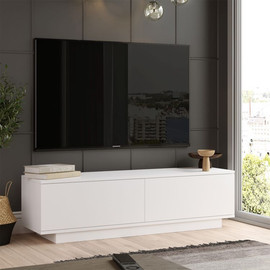 Twins design מזנון טלוויזיה ברוחב 140 ס"מ במגוון צבעים לבחירה דגם Marom מבית Twins Design - לבן