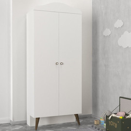 Twins design ארון בגדים 2 דלתות ברוחב 90 ס"מ דגם לאורה מבית Twins Design