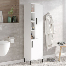 Twins design ארון שירות ב-2 צבעים לבחירה דגם אוראל מבית Twins Design - לבן משולב עץ
