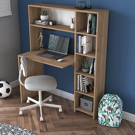 Twins design שולחן תלמיד בצבע עץ כהה דגם פטריק מבית TWINS DESIGN