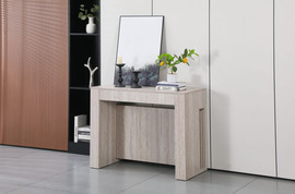 Twins design קונסולה נפתחת לפינת אוכל בצבע טרוורטין דגם פנדה מבית TWINS DESIGN