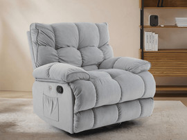 Twins design כורסת טלוויזיה עם מנגנון ריקליינר, נדנוד וסיבוב דגם עידן מבית Twins Design