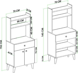 Twins design ארון רב תכליתי מעוצב דגם רונה מבית Twins Design