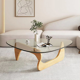 Twins design שולחן סלון מעץ בשילוב זכוכית דגם יעל מבית Twins Design