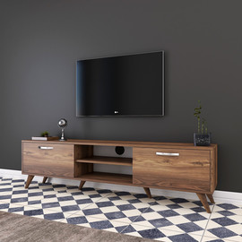 Twins design מזנון ברוחב 180 בצבע חום WALNUT דגם אשבל מבית Twins Design