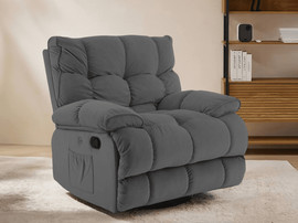 Twins design כורסת טלוויזיה עם מנגנון ריקליינר, נדנוד וסיבוב דגם עידן מבית Twins Design