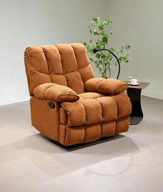 Twins design כורסת טלוויזיה עם מנגנון ריקליינר, נדנוד וסיבוב דגם עידן מבית Twins Design