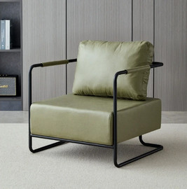 Twins design כורסה מפוארת מדמוי עור דגם עמנואל מבית Twins design