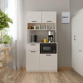 Twins design ארון מטבח למיקרוגל בצבע לבן דגם עינב מבית Twins Design