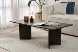 Twins design שולחן סלון מרובע בצבע שחור דגם אליאור מבית Twins Design