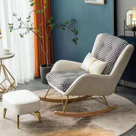 Twins design כורסת נדנדה מעוצבת עם הדום תואם דגם ביבי לאב מבית Twins Design