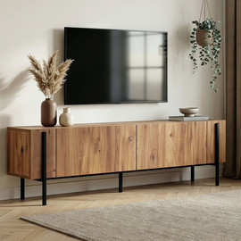 Twins design מזנון טלוויזיה יוקרתי דגם אקסיס 180 בגוון אורן מבית Twins Design