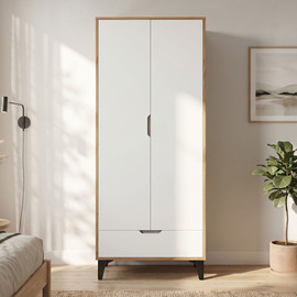Twins design ארון בגדים 2 דלתות כולל תליה ומדפים דגם TORY מבית Twins Design