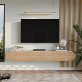 Twins design מזנון אובלי ברוחב 180 במגוון צבעים לבחירה דגם LUMI מבית Twins Design