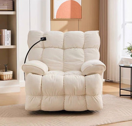 Twins design כורסת טלוויזיה עם מנגנון ריקליינר, נדנוד וסיבוב דגם עידן מבית Twins Design