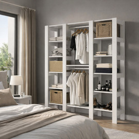 Twins design ארון בגדים פתוח דגם לוקה מבית TWINS DESIGN
