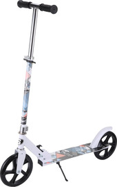 Skater קורקינט אלומיניום עם גלגלים גדולים 20 ס"מ Classic Scooter - לבן
