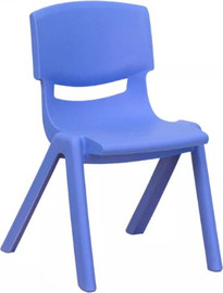 שי לאור בן כיסא גן לילדים מפלסטיק מחוזק ניתן לערום בצבע כחול