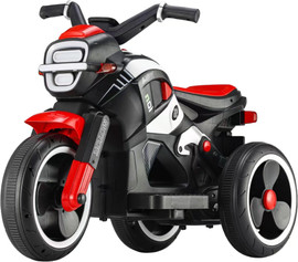 טוויסט אופנוע 3 גלגלים חשמלי ממונע 6V מיני פוליס Mini Police עם אפקטים קוליים ותאורה - אדום