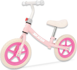 Skater אופני איזון ודחיפה קלילים עם גלגלי "EVA 12 לגילאי שנתיים ומעלה - ורוד
