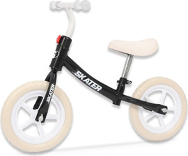 Skater אופני איזון ודחיפה קלילים עם גלגלי "EVA 12 לגילאי שנתיים ומעלה - גלגלים לבנים