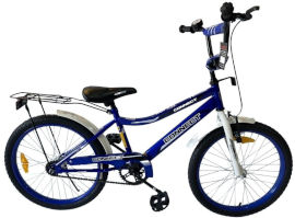 Hajoj Connect אופניים לילדים קונקט 20 אינץ' עם רגלית לגילאי 6-7 - כחול