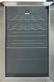סול מקרר משרדי 85 ליטר SOL DF GR-1085 זכוכית שקופה
