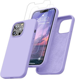 APPLE מגן מסך זכוכית מחוסמת 7 שכבות + כיסוי קומבו כפול וחזק ל אייפון 14 פרו