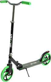 Skater קורקינט ספורט BIG WHEEL SPORT עד 100 ק"ג, מתקפל, רגלית וגלגלי 200 מ”מ - ירוק