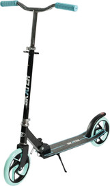 Skater קורקינט ספורט BIG WHEEL SPORT עד 100 ק"ג, מתקפל, רגלית וגלגלי 200 מ”מ - טורקיז