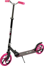 Skater קורקינט ספורט BIG WHEEL SPORT עד 100 ק"ג, מתקפל, רגלית וגלגלי 200 מ”מ - ורוד