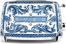 Smeg מצנם 2 פרוסות מבית SMEG סמג דגם TSF01DGBEU סדרת דולצ`ה וגבאנה