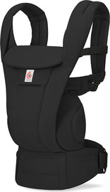 ergobaby מנשא כותנה ארגונומי לתינוק מגיל לידה במהדורת דלוקס דגם Omni Deluxe Cotton צבע המנשא onyx-black