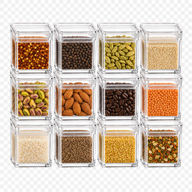 פארמה פיקס סט Spice Drawer למגירת תבלינים – 12 קופסאות אקריליות