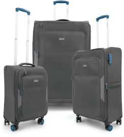 Ferrini סט מזוודות בד איכותיות 20″ 26″ 30″ המותג הרשמי של חברת "אל-על" מבית FERRINI