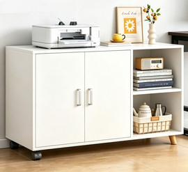 Rosso Italy שידה מעוצבת למשרד נוחה ושימושית במיוחד רוחב 90 סמ דגם RSM-3149 מבית ROSSO ITALY צבע לבן