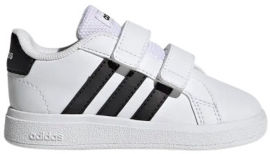Adidas נעלי אופנה לתינוקות GW6527 בצבע לבן עם שילוב שחור