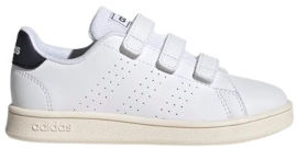 Adidas נעלי אופנה לילדים GW6493 בצבע לבן עם שילוב כחול נייבי