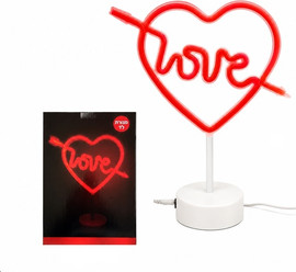2surpriseu מנורה LOVE ניאון לד אדום