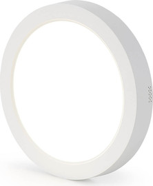 Nisko פאנל לד צמוד אינטגרלי עגול 8" 18W, אור קר