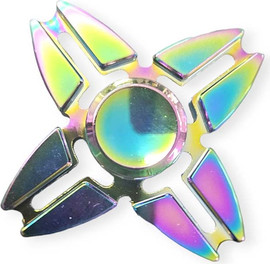 בי מגניב ספינר מתכת כוכב צבעוני Fidget Spinner ספינר יוקרתי לא שביר